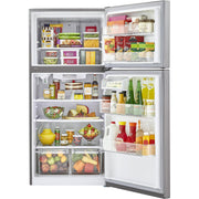 LG 33-inch, 24 cu.ft. Freestanding Top Freezer Refrigerator with Internal Water Dispenser LRTLS2403S
