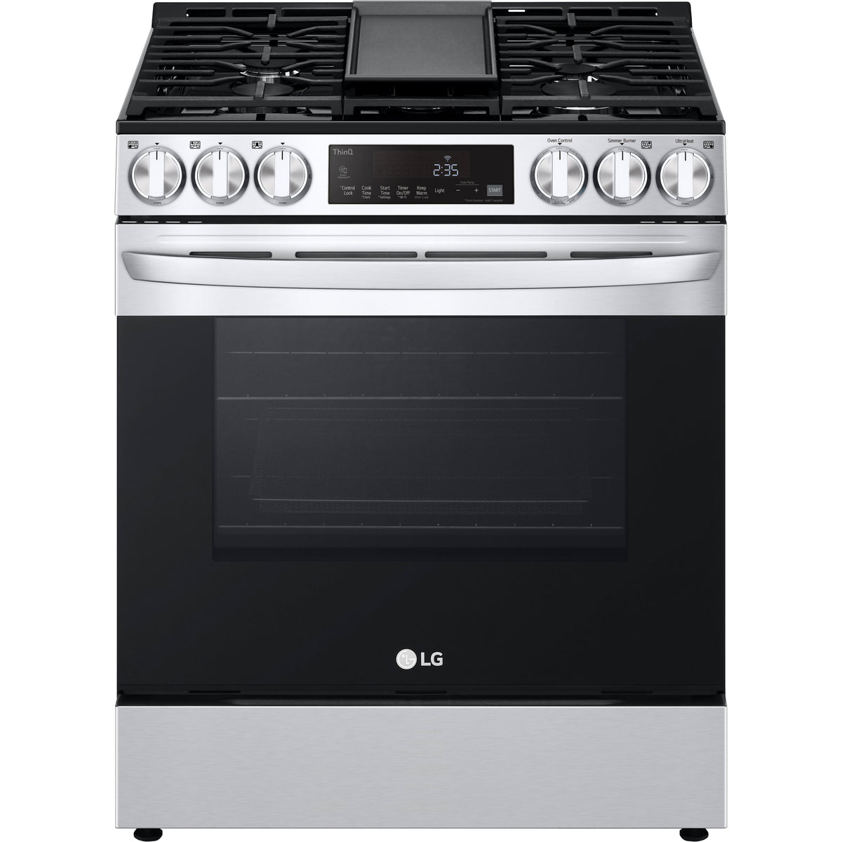 LG 30-inch Slide-in Gas Range with Air Fry Technology LSGL5833F