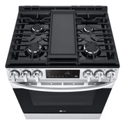LG 30-inch Slide-in Gas Range with Air Fry Technology LSGL5833F