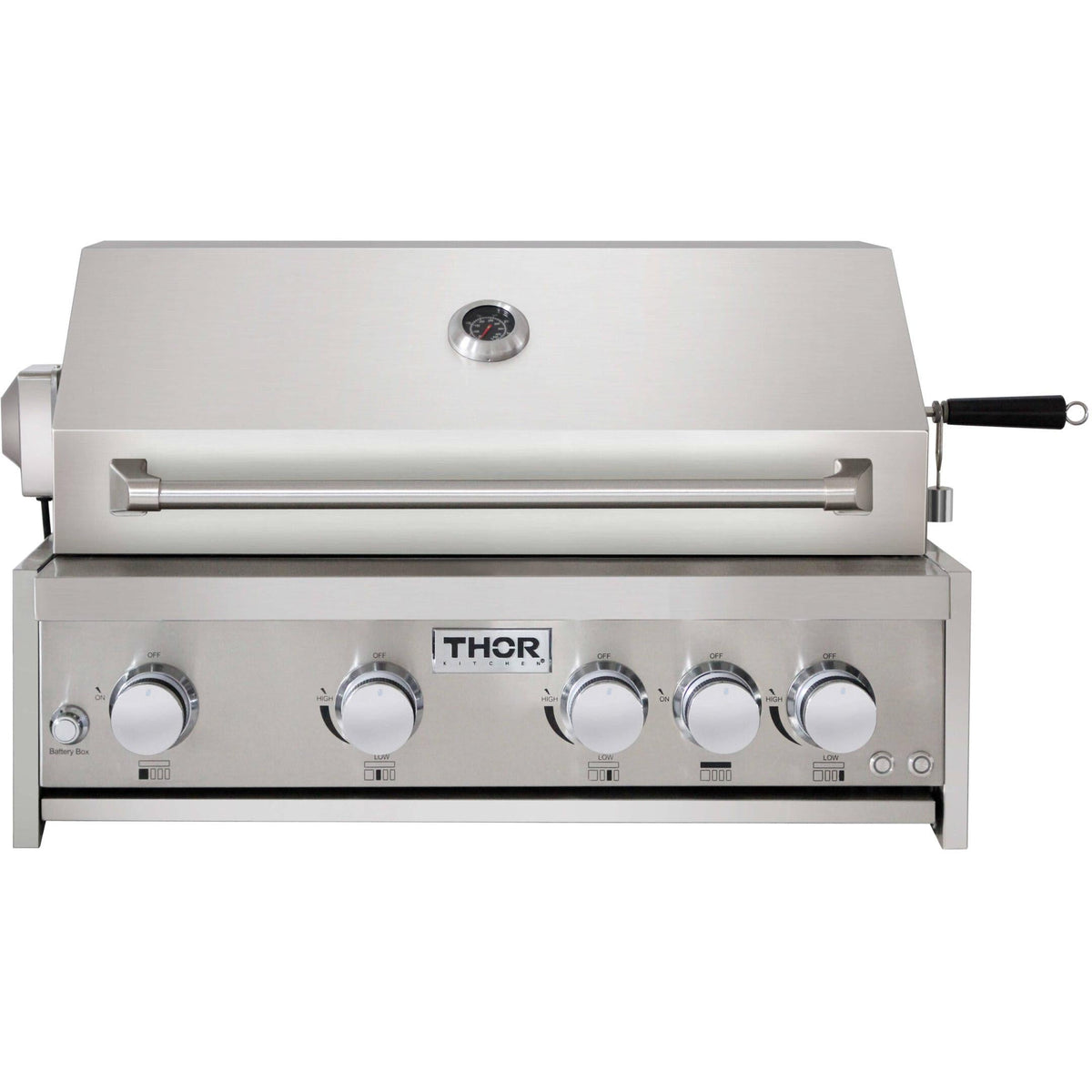 Thor Kitchen 32in Built-In 4-Burner Gas Grill with Rotisserie MK04SS304