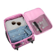 Bioworld Hello Kitty Character Face & Icons Youth 18" Luggage - Pink