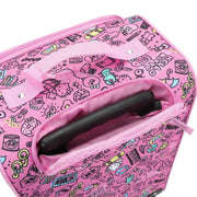Bioworld Hello Kitty Character Face & Icons Youth 18" Luggage - Pink
