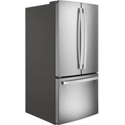 GE 33-inch, 24.8 cu. ft. French 3-Door Refrigerator with Internal Water Dispenser GNE25JYKFS