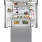 Bosch 36-inch, 20.8 cu.ft. Counter-Depth French 3-Door Refrigerator with FarmFresh System™ B36CT81ENS