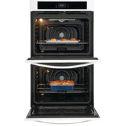 Frigidaire 30-inch Double Electric Wall Oven with Fan Convection FCWD3027AW