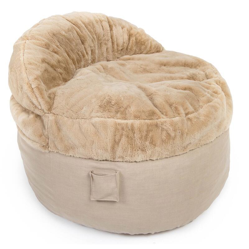 CordaRoy's Nest King Fabric Bean/Foam Chair KC-NEST-BG