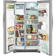 Frigidaire 36-inch, 25.6 cu.ft. Freestanding Side-by-Side Refrigerator with Water and Ice Dispensing System FRSS2633AS