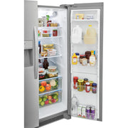 Frigidaire 36-inch, 25.6 cu.ft. Freestanding Side-by-Side Refrigerator with Water and Ice Dispensing System FRSS2633AS