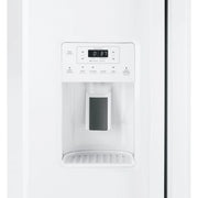 GE 36-inch, 25.3 cu. ft. Side-by-Side Refrigerator with Water and Ice Dispenser GSS25GGPWW