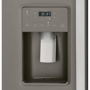 GE 36-inch, 25.3 cu. ft. Side-by-Side Refrigerator with Water and Ice Dispenser GSS25GMPES