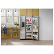 GE 36-inch, 25.3 cu. ft. Side-by-Side Refrigerator with Water and Ice Dispenser GSS25GYPFS