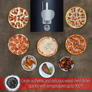 Deco Chef Portable Outdoor Pizza Oven w/ 2-in-1 Pellet Pizza & Grill Oven Functionality