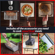 Deco Chef Portable Outdoor Pizza Oven w/ 2-in-1 Pellet Pizza & Grill Oven Functionality