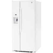 GE 33-inch, 23 cu. ft. Side-By-Side Refrigerator with Water and Ice Dispensing System GSS23GGPWW