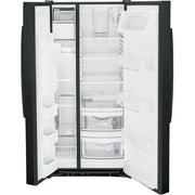 GE 33-inch, 23 cu. ft. Side-By-Side Refrigerator with Water and Ice Dispensing System GSS23GGPBB