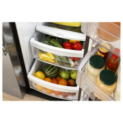 GE 33-inch, 23 cu. ft. Side-By-Side Refrigerator with Water and Ice Dispensing System GSS23GYPFS
