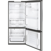 GE 30-inch, 21 cu.ft. Freestanding Bottom Freezer with LED Lighting GBE21DYKFS