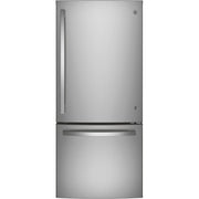 GE 30-inch, 21 cu.ft. Freestanding Bottom Freezer Refrigerator with Interior Ice Maker GDE21EYKFS