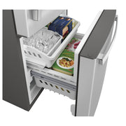 GE 30-inch, 21 cu.ft. Freestanding Bottom Freezer Refrigerator with Interior Ice Maker GDE21EYKFS