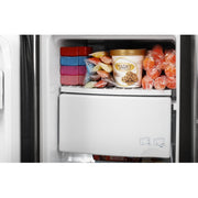 GE 36-inch 25.3 cu.ft. Freestanding Side-by-Side Refrigerator with LED Lighting GSE25GGPBB