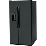 GE 36-inch 25.3 cu.ft. Freestanding Side-by-Side Refrigerator with LED Lighting GSE25GGPBB