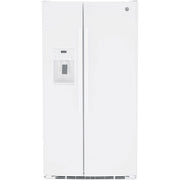 GE 36-inch 25.3 cu.ft. Freestanding Side-by-Side Refrigerator with LED Lighting GSE25GGPWW