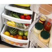GE 36-inch 25.3 cu.ft. Freestanding Side-by-Side Refrigerator with LED Lighting GSE25GGPWW