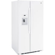 GE 36-inch 25.3 cu.ft. Freestanding Side-by-Side Refrigerator with LED Lighting GSE25GGPWW