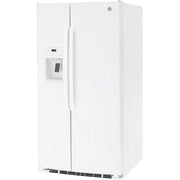 GE 36-inch 25.3 cu.ft. Freestanding Side-by-Side Refrigerator with LED Lighting GSE25GGPWW