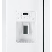 GE 36-inch 25.3 cu.ft. Freestanding Side-by-Side Refrigerator with LED Lighting GSE25GGPWW