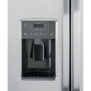 GE 36-inch 25.3 cu.ft. Freestanding Side-by-Side Refrigerator with LED Lighting GSE25GYPFS