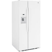 GE 33-inch 23 cu.ft. Freestanding Side-by-Side Refrigerator with LED Lighting GSE23GGPWW