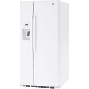 GE 33-inch 23 cu.ft. Freestanding Side-by-Side Refrigerator with LED Lighting GSE23GGPWW