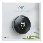 Google Nest Learning Thermostat 3rd Gen, Mirror Black Bundle with Mini Speaker (Coral)