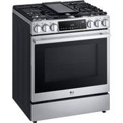 LG STUDIO Studio 30-inch Slide-in Gas Range with Convection Technology LSGS6338F