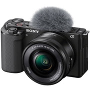 Sony ZV-E10 Mirrorless Vlog Camera Body + 2 Lens Kit 16-50mm + 55-210mm Black Bundle