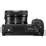 Sony ZV-E10 Mirrorless Vlog Camera Body + 2 Lens Kit 16-50mm + 55-210mm Black Bundle