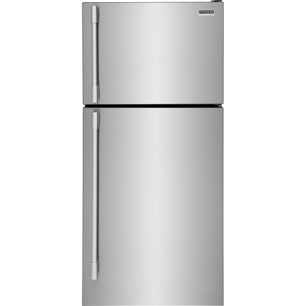 Frigidaire Professional 30-inch, 20 cu.ft. Freestanding Top Freezer Refrigerator with LED Lighting FPHT2097VF