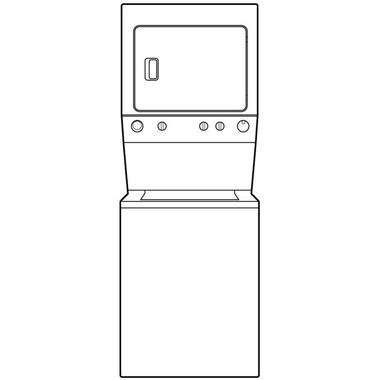 Frigidaire Stacked Washer/Dryer Electric Laundry Center FLCE7523AW