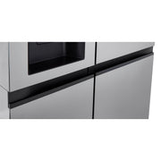 LG 36-inch, 23 cu.ft. Counter-Depth Side-by-Side Refrigerator with External Water and Ice Dispensing System LRSXC2306S