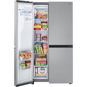 LG 36-inch, 23 cu.ft. Counter-Depth Side-by-Side Refrigerator with External Water and Ice Dispensing System LRSXC2306S