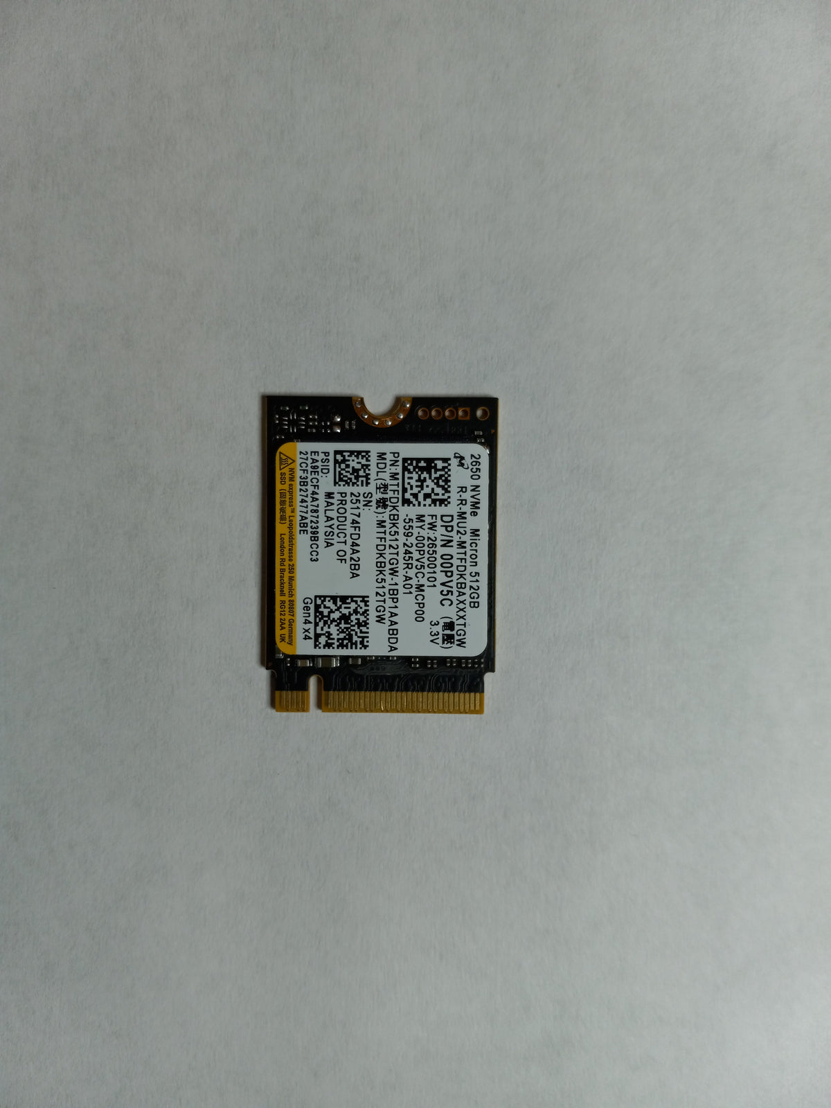 Dell 2650 Series 0PV5C Solid State Drive