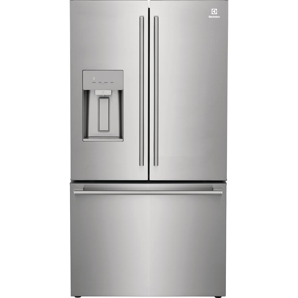 Electrolux 36-inch, 22.6 cu.ft. Counter-Depth French 3-Door Refrigerator with External Water and Ice Dispensing System ERFC2393AS