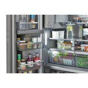 Electrolux 36-inch, 22.6 cu.ft. Counter-Depth French 3-Door Refrigerator with External Water and Ice Dispensing System ERFC2393AS