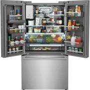 Electrolux 36-inch, 22.6 cu.ft. Counter-Depth French 3-Door Refrigerator with External Water and Ice Dispensing System ERFC2393AS
