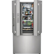 Electrolux 36-inch, 22.6 cu.ft. Counter-Depth French 3-Door Refrigerator with External Water and Ice Dispensing System ERFC2393AS