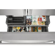 Electrolux 36-inch, 22.6 cu.ft. Counter-Depth French 3-Door Refrigerator with External Water and Ice Dispensing System ERFC2393AS