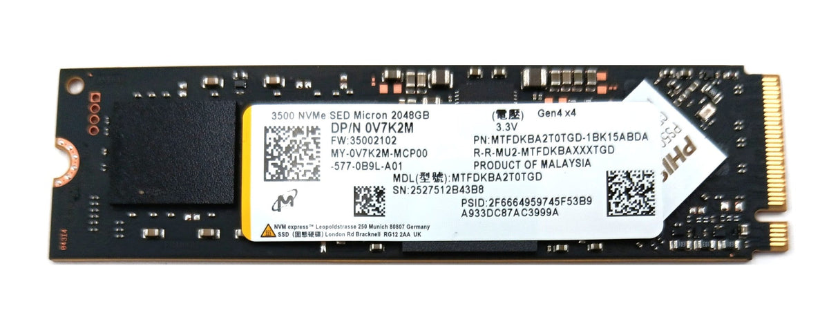 Dell V7K2M (Micron MTFDKBA2T0TGD-1BK15ABDA) 2TB 3500 Series 3D TLC