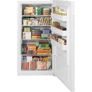 GE 17.3 cu.ft. Upright Freezer with LED Lighting FUF17QRRWW