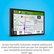 Garmin DriveSmart 66 6" Car GPS Navigator (010-02469-00) Bundle with 7" Hard EVA Case